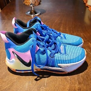 Nike Kids Blue and Pink Sneakers